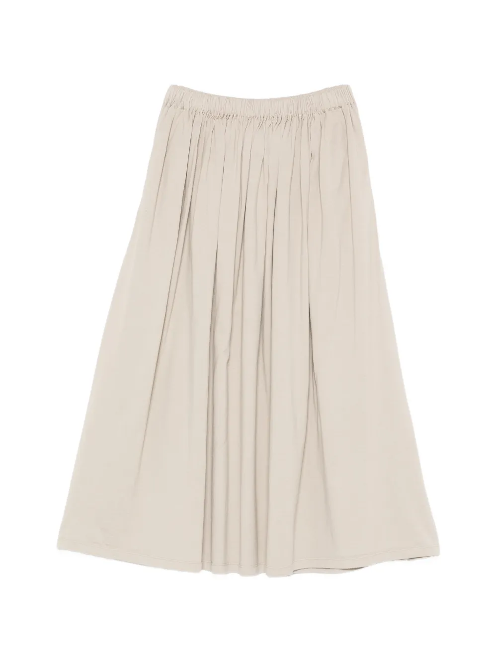 Ma'ry'ya elasticated-waistband midi skirt - Toni neutri
