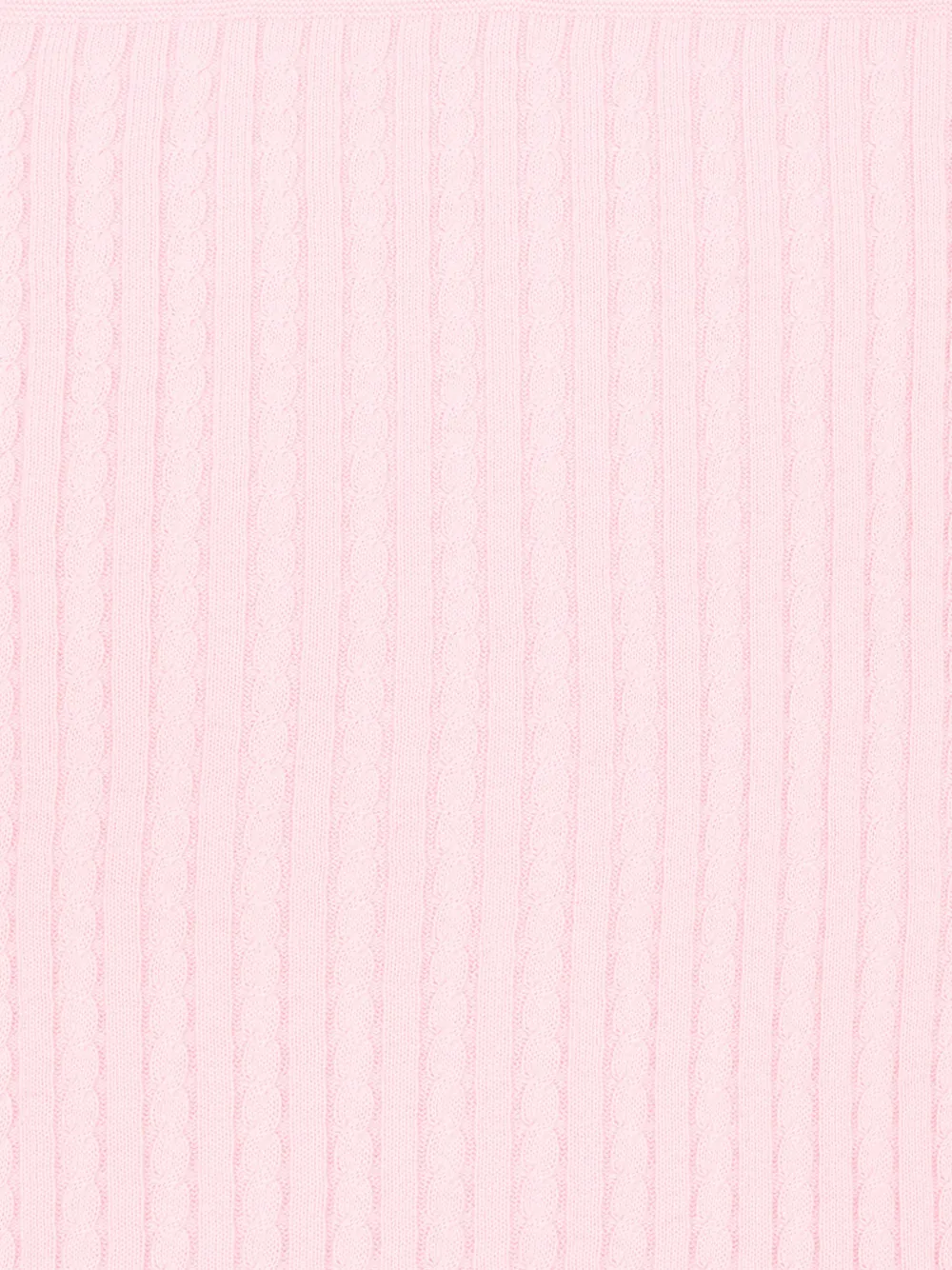  Little Bear Cable-knit Blanket - Pink 