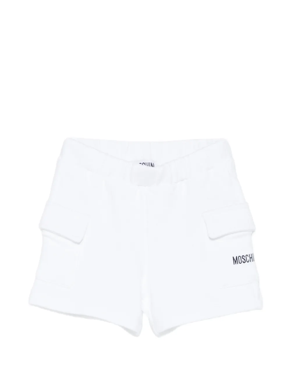 Moschino Kids patch pocket shorts - Bianco