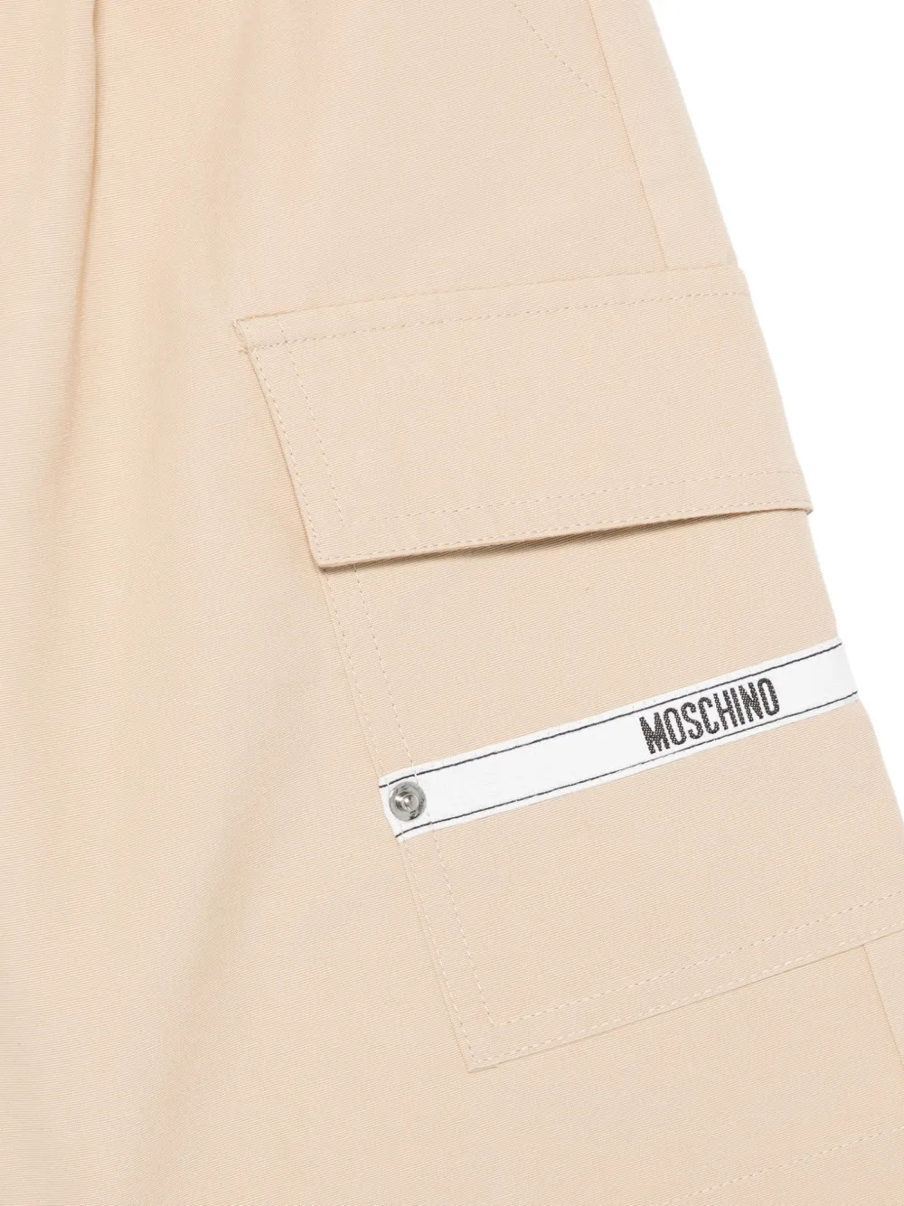  Moschino Kids Cargo Pocket Shorts - Neutrals 
