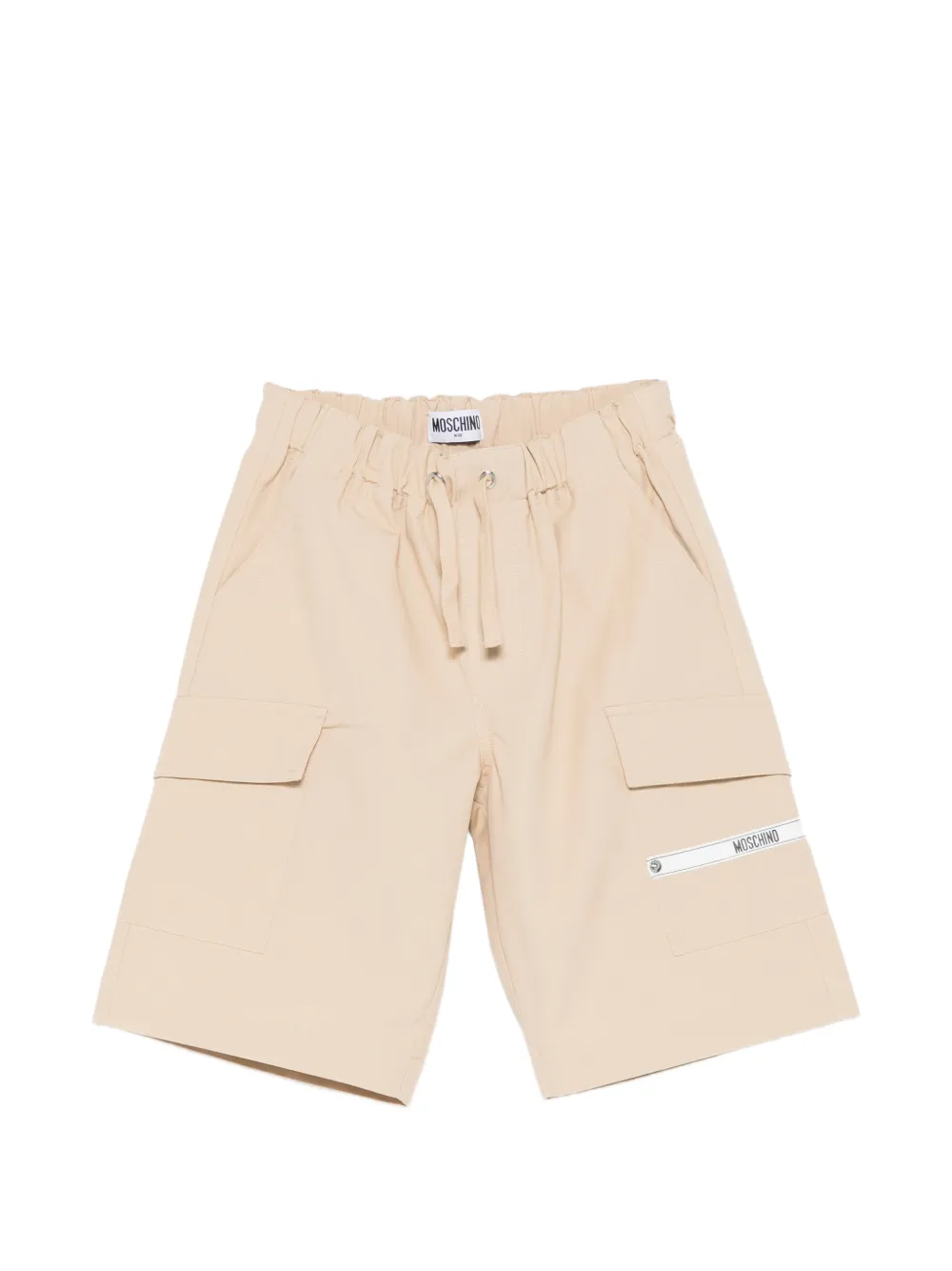 Moschino Kids cargo pocket shorts - Toni neutri