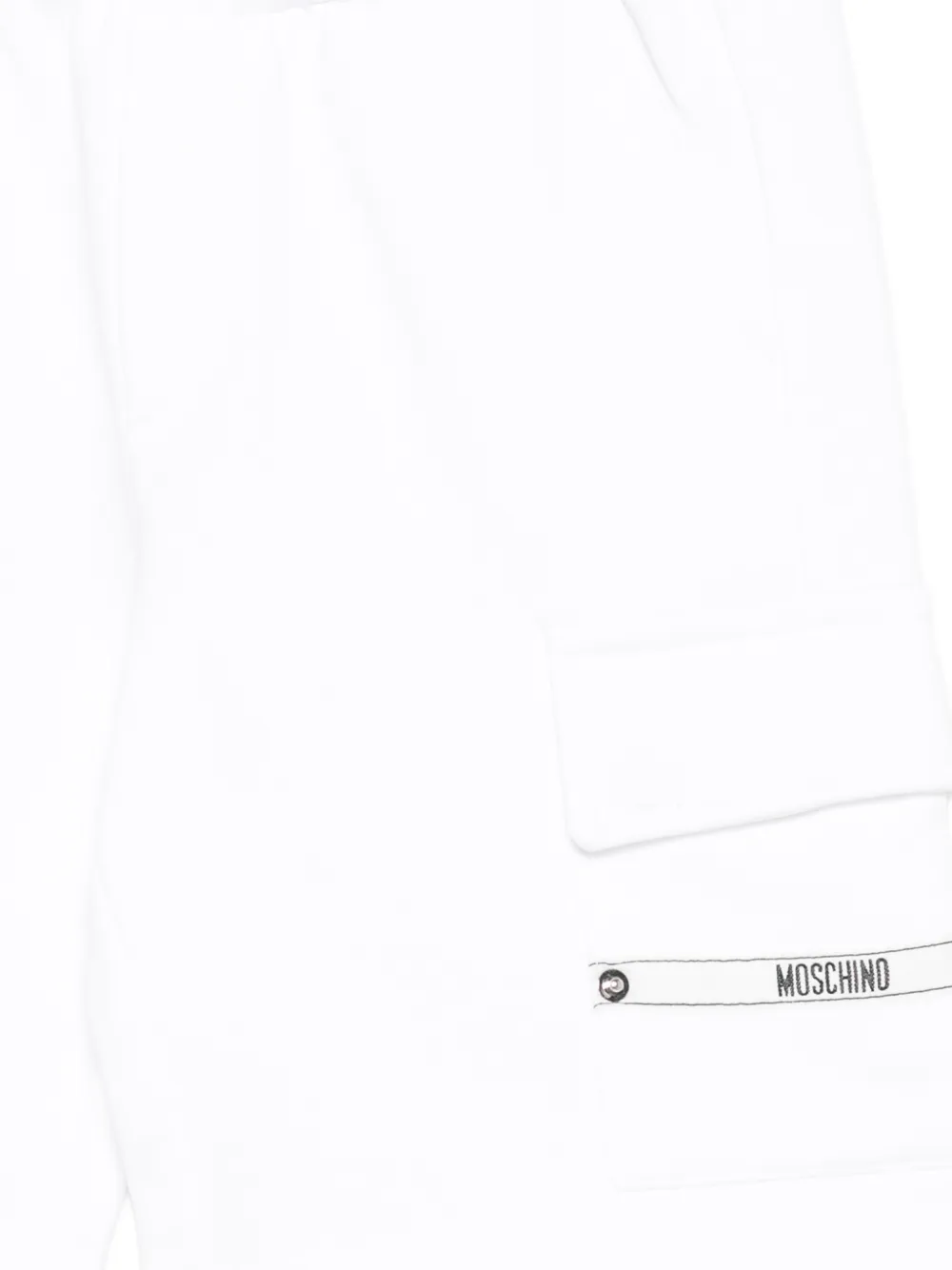  Moschino Kids Logo-patch Cargo Shorts - White 