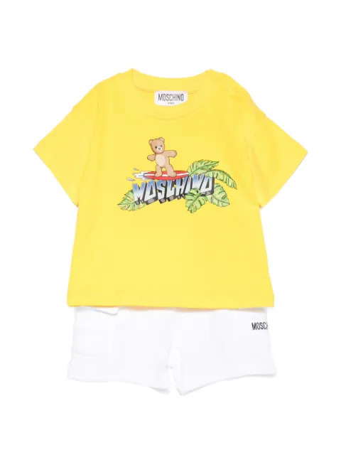 Moschino Kids logo-printed shorts and t-shirt set 