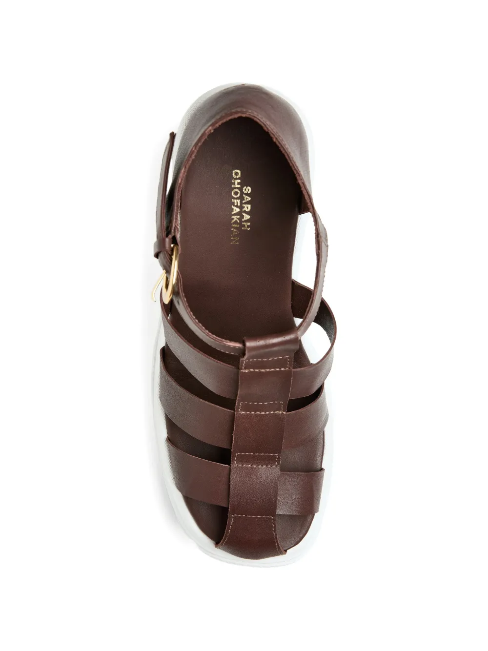 Sarah Chofakian Saint Honore strappy sandals Bruin