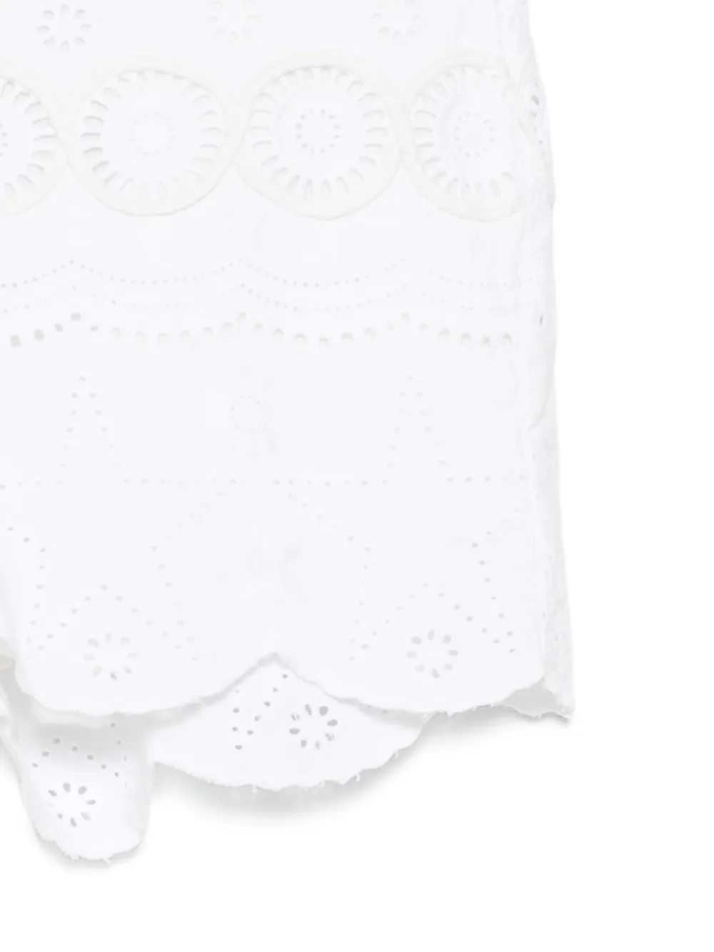 Stella McCartney Kids Shorts met gewelfde afwerking Wit