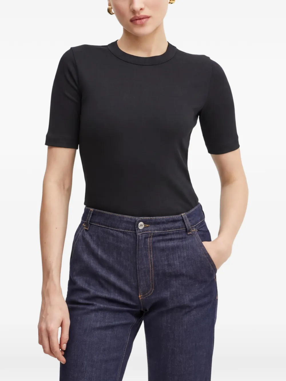 IVY OAK ribbed short-sleeve T-shirt · XS