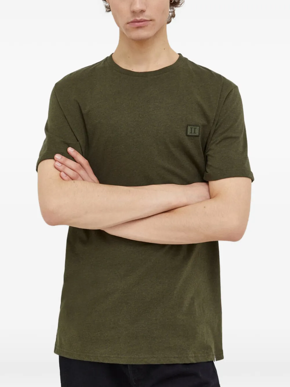 Les Deux logo-patch T-shirt - Vert