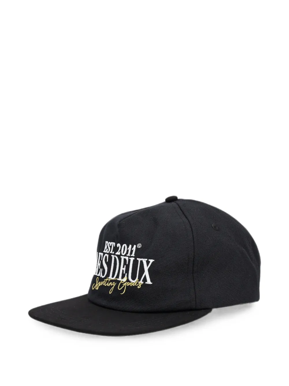 Les Deux embroidered baseball cap - Nero