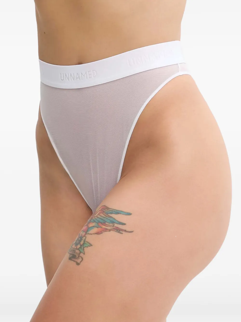 Zhilyova high-waisted thong - Bianco