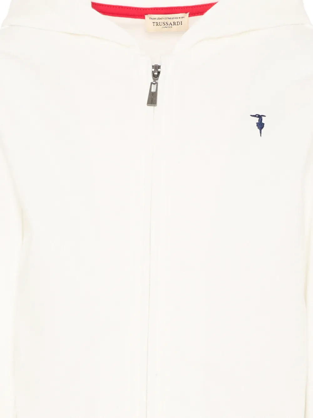  Trussardi Junior Zip Hoodie - White 