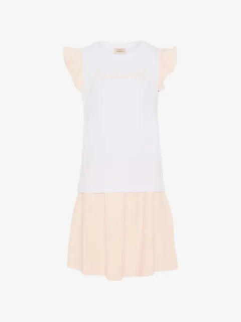 TRUSSARDI JUNIOR set de falda con volantes