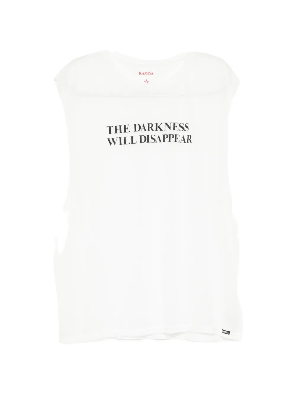 KAMIYA slogan-print T-shirt - Bianco