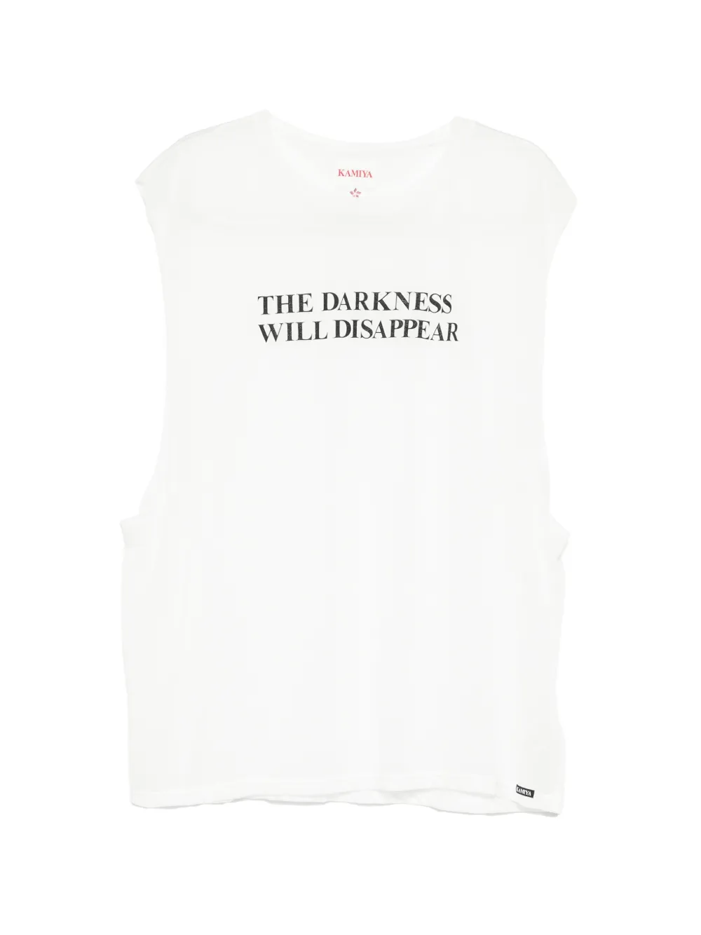KAMIYA slogan-print T-shirt - Bianco