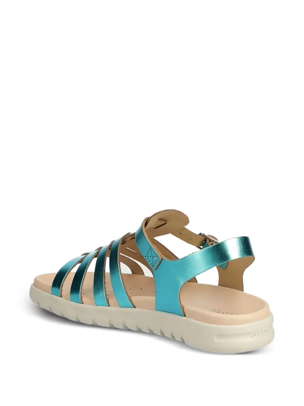 Geox Kids metallic sandals Blauw