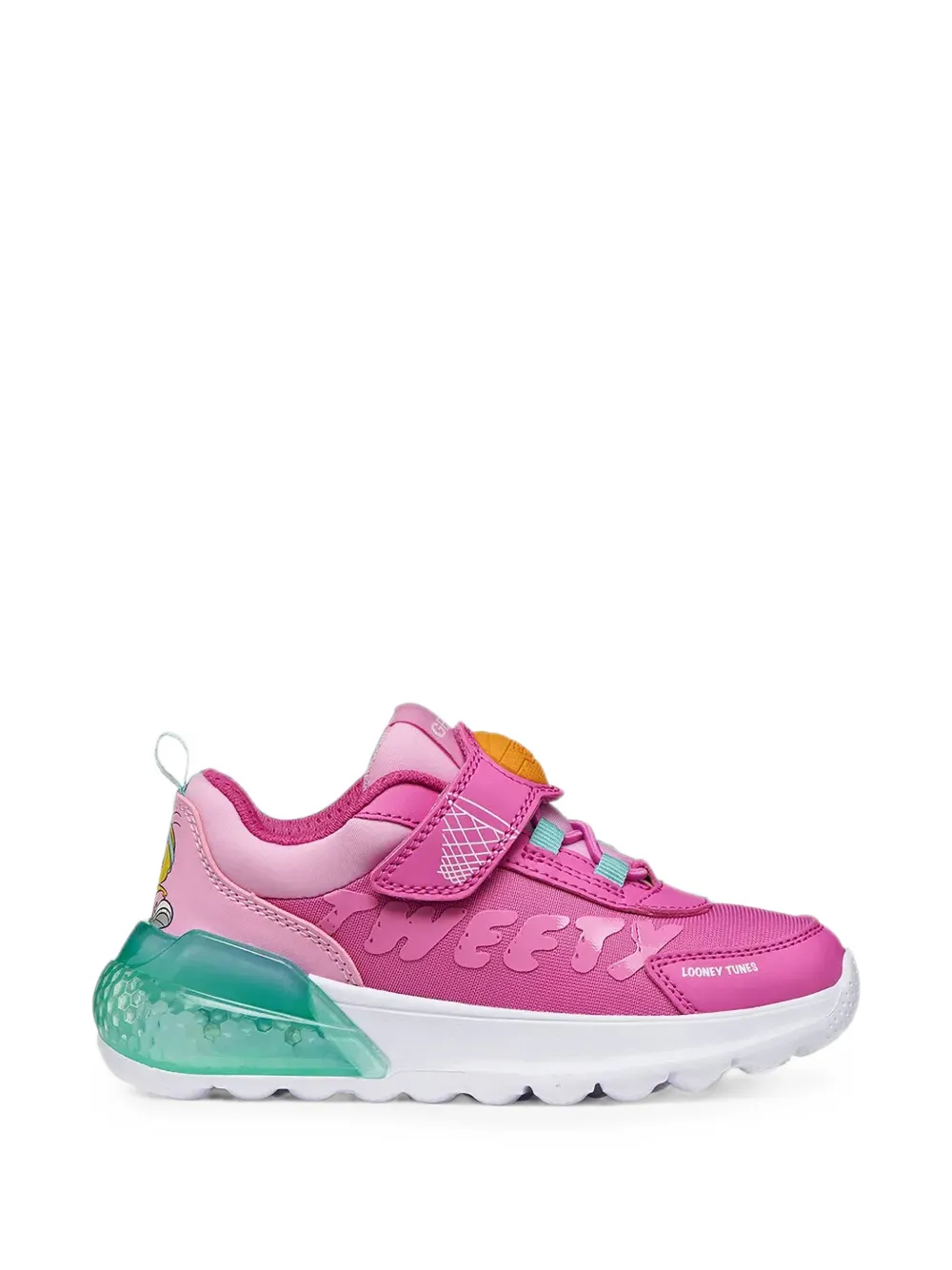 Geox Kids Activart Illuminus sneakers met klittenband Roze