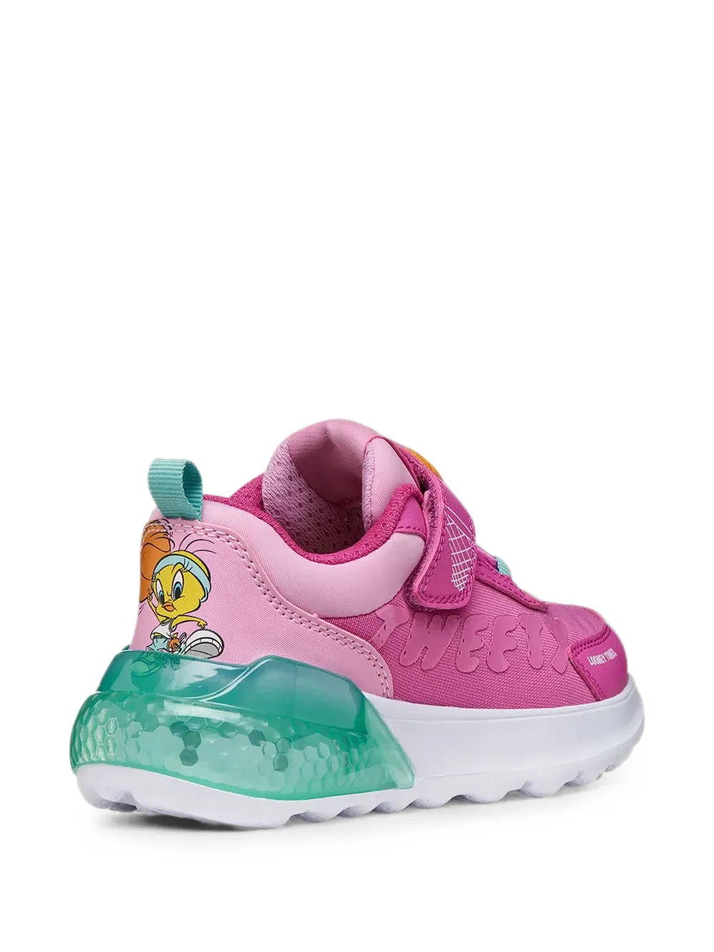 Geox Kids Activart Illuminus sneakers met klittenband Roze