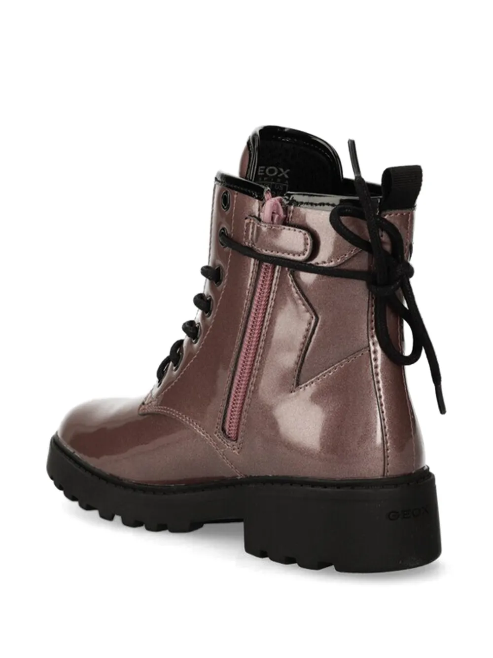 Geox Kids lace-up boots Roze