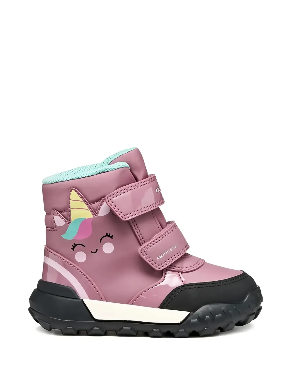 Geox Kids Trekkyup Abx laarzen met eenhoorn Roze
