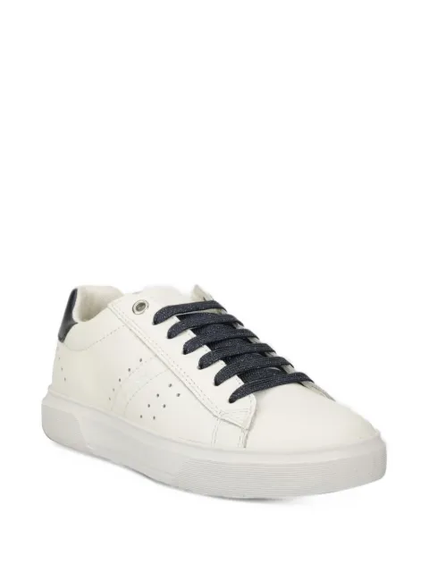 Geox Kids Nettuno perforated-detail side-zip sneakers
