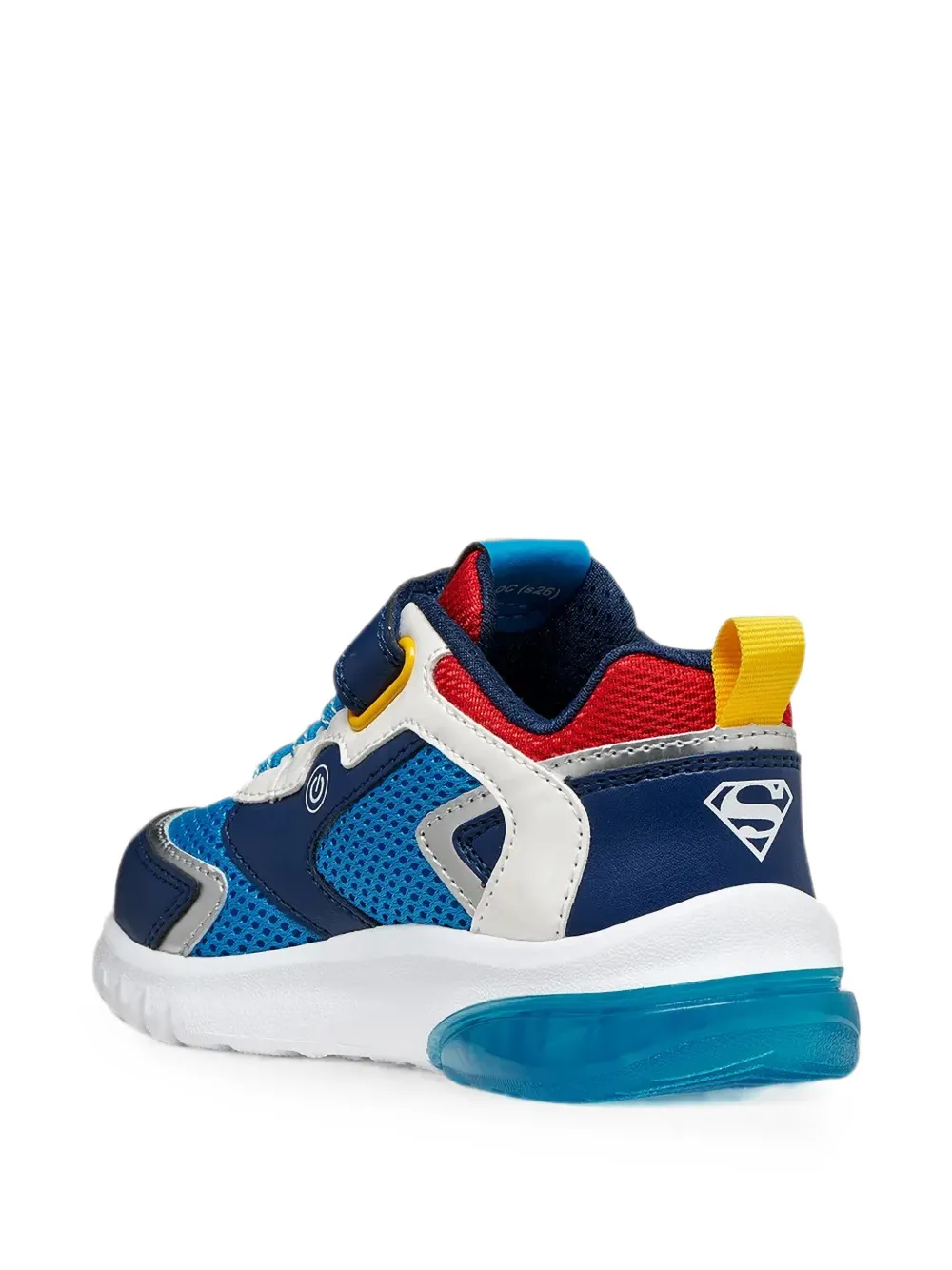 Geox Kids x Superman Ciberdron touch-strap sneakers Blauw