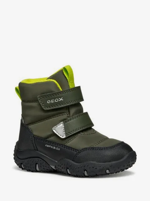 Geox Kids 패디드 스트랩 부츠