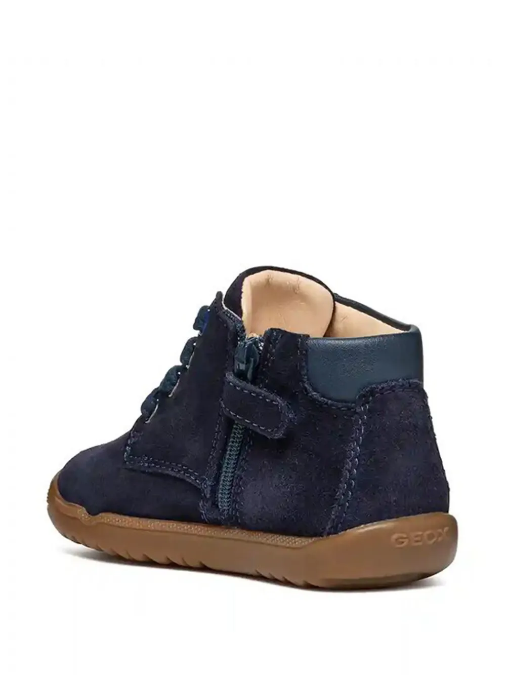 Geox Kids Enkellaarzen met veters Blauw