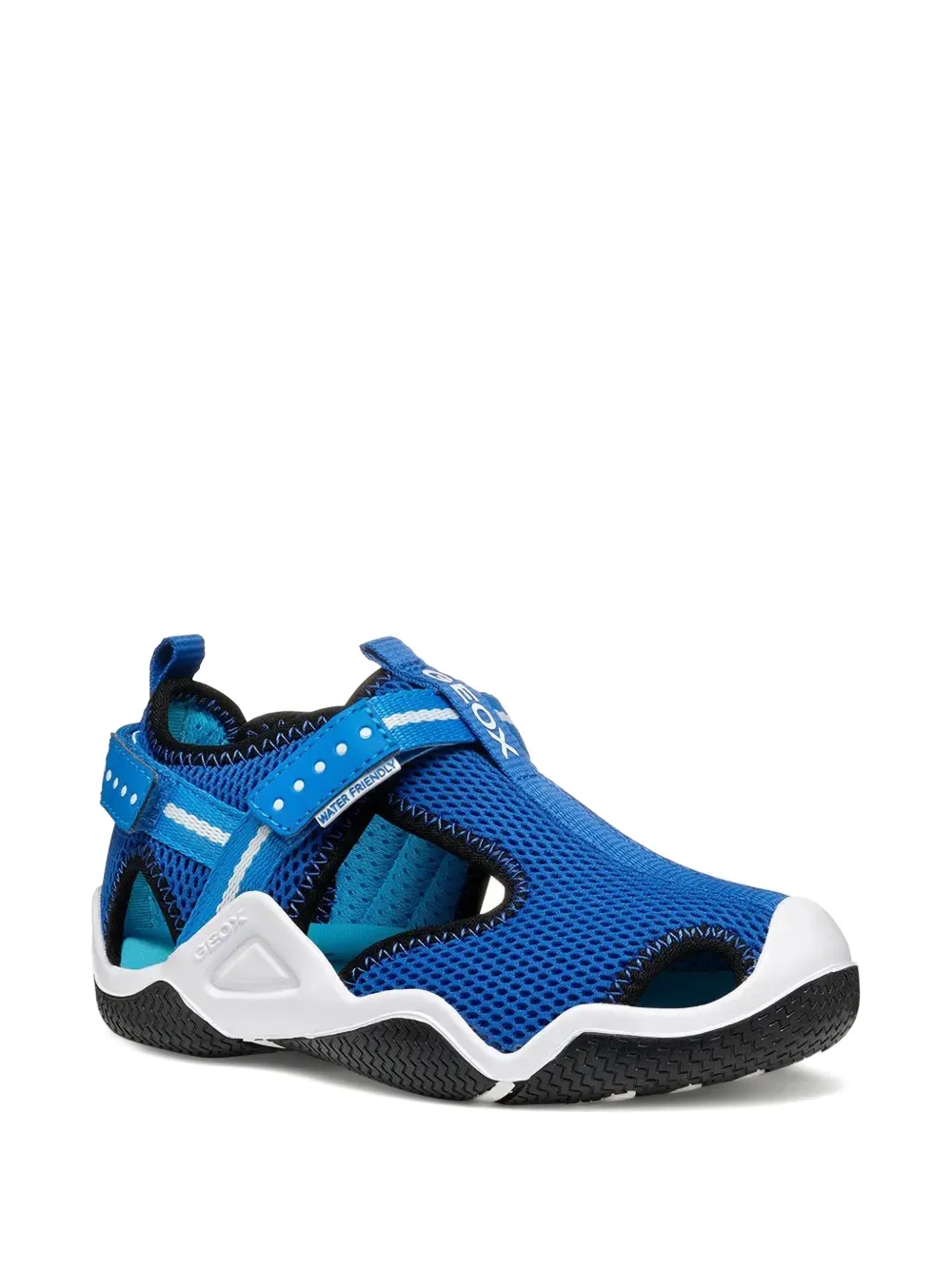 Geox Kids Wader mesh touch-strap sandals Blauw