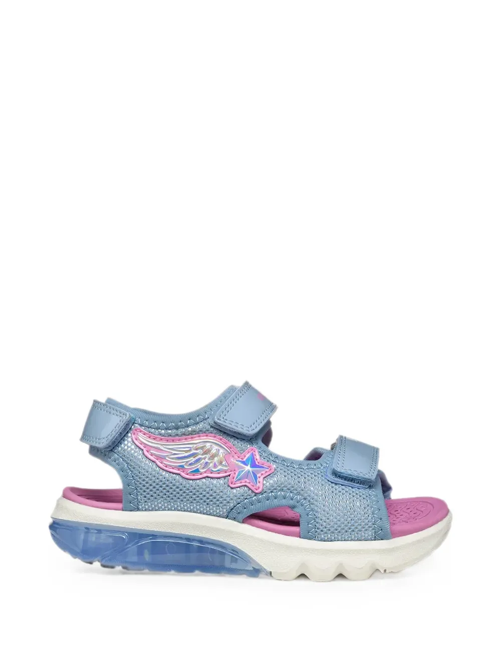 Geox Kids Sandalen met ster-applicatie Blauw