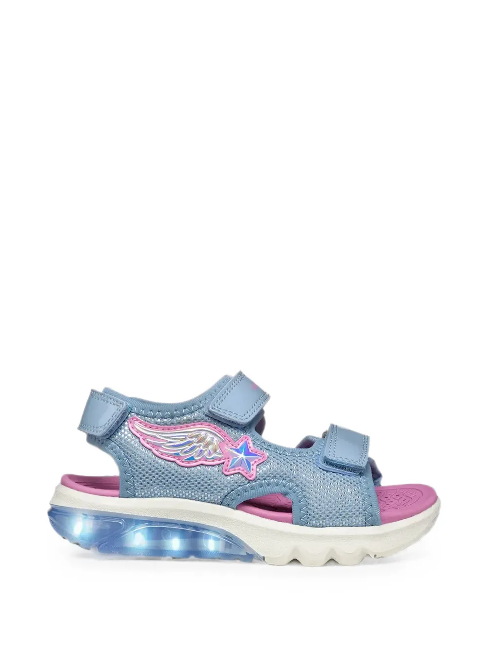 Geox Kids Sandalen met ster-applicatie Blauw