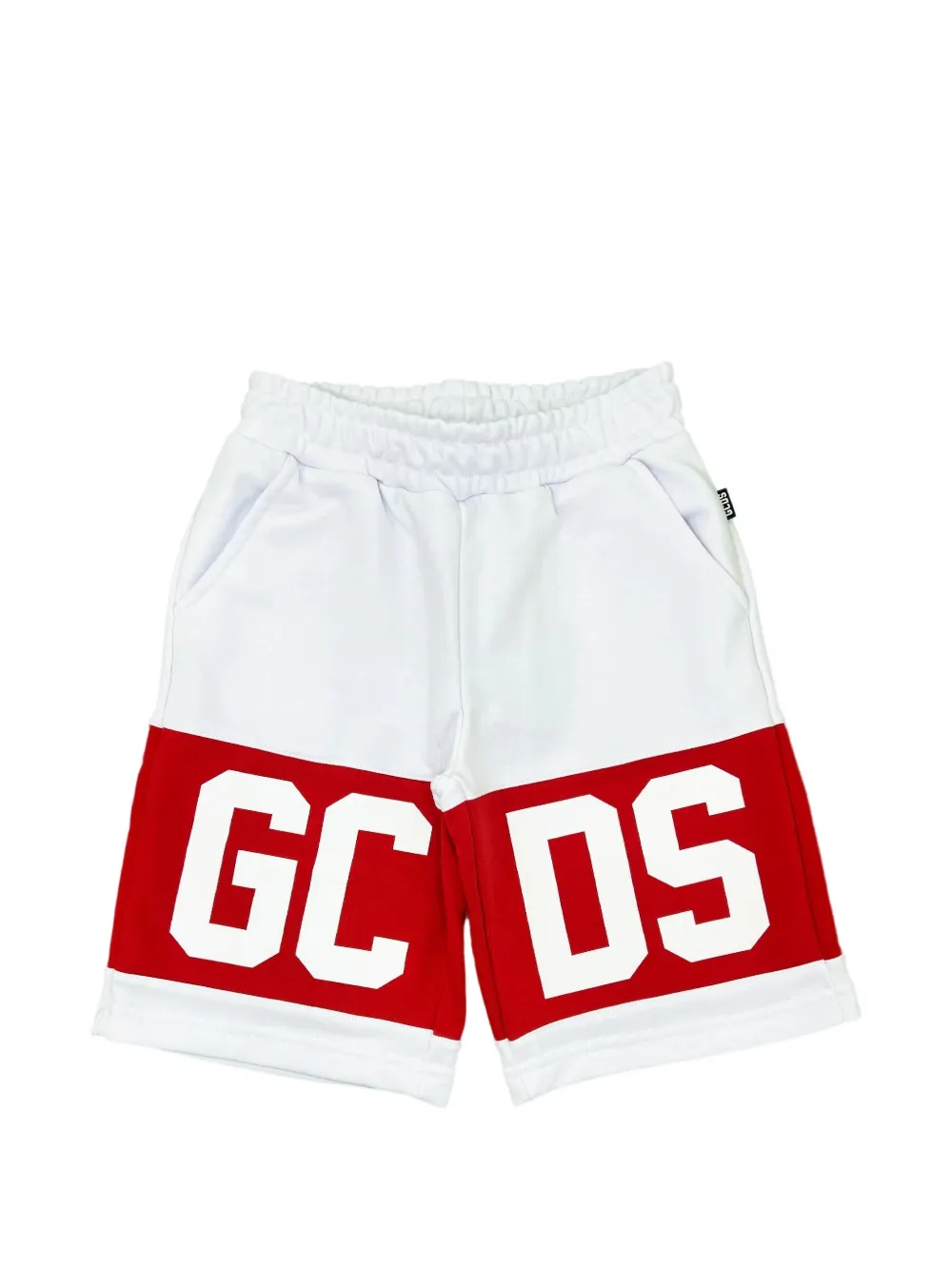 Gcds Kids logo shorts - Bianco