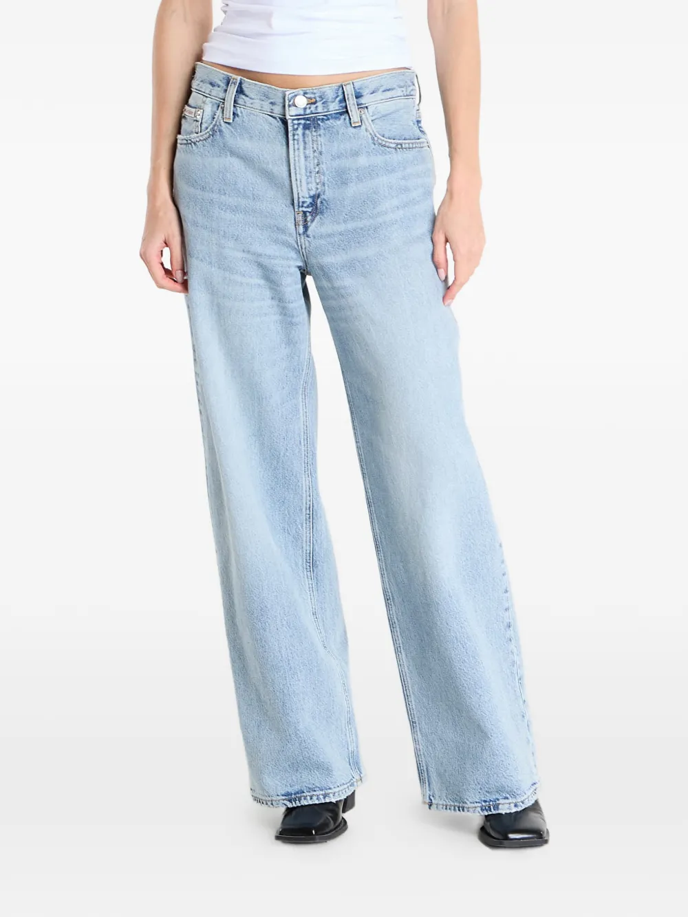 Calvin Klein wide-leg jeans - Blau