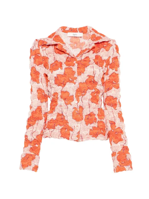 Séfr Erin crinkled floral shirt