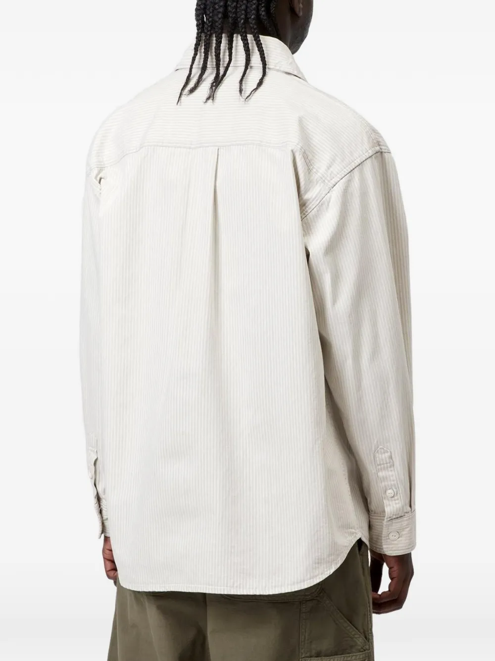 Carhartt WIP Gestreept overhemd Beige