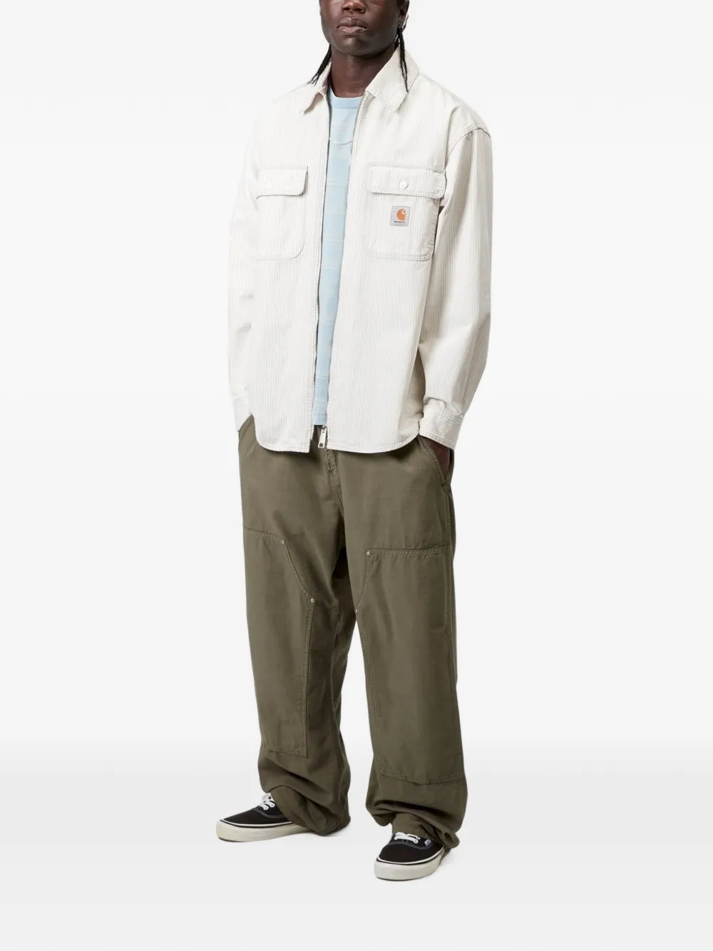 Carhartt WIP Gestreept overhemd Beige