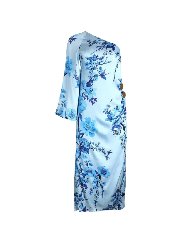 borgo de nor blue dress Borgo de Nor | Posie Cotton Dress in Barocco
