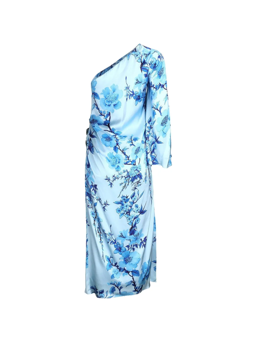  Borgo De Nor Atlantis One-shoulder Midi Dress - Blue 