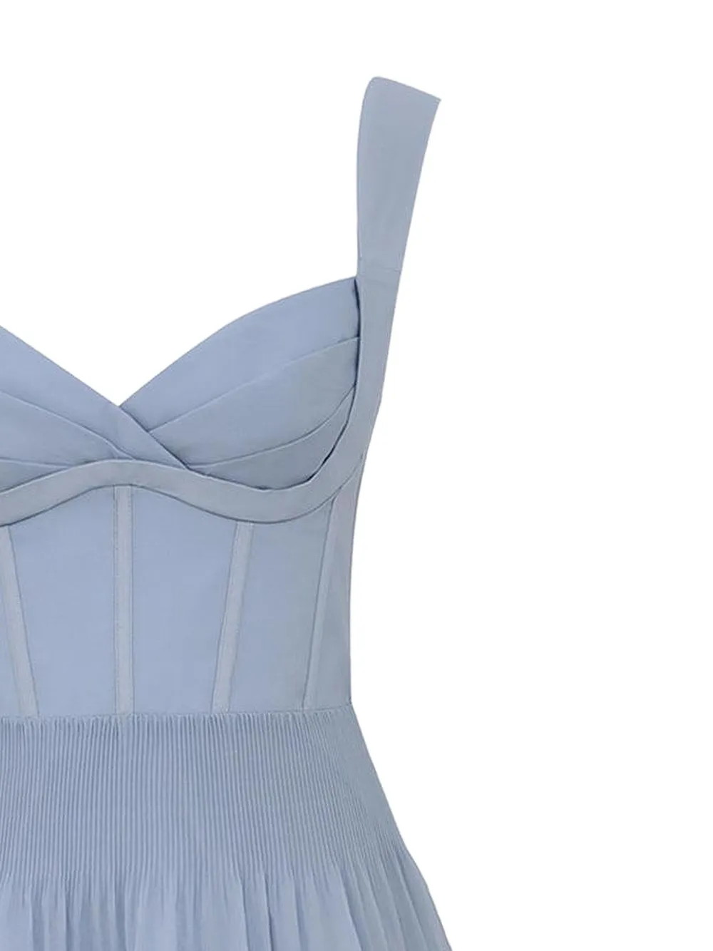 ZIMMERMANN Gedrapeerde midi-jurk met plooien Blauw