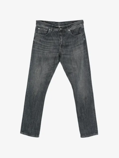 DONDUP faded-effect straight-leg jeans