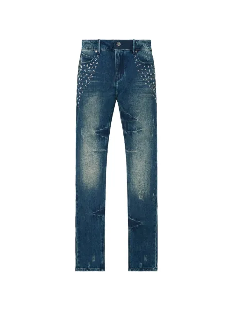 RTA embroidered skinny jeans