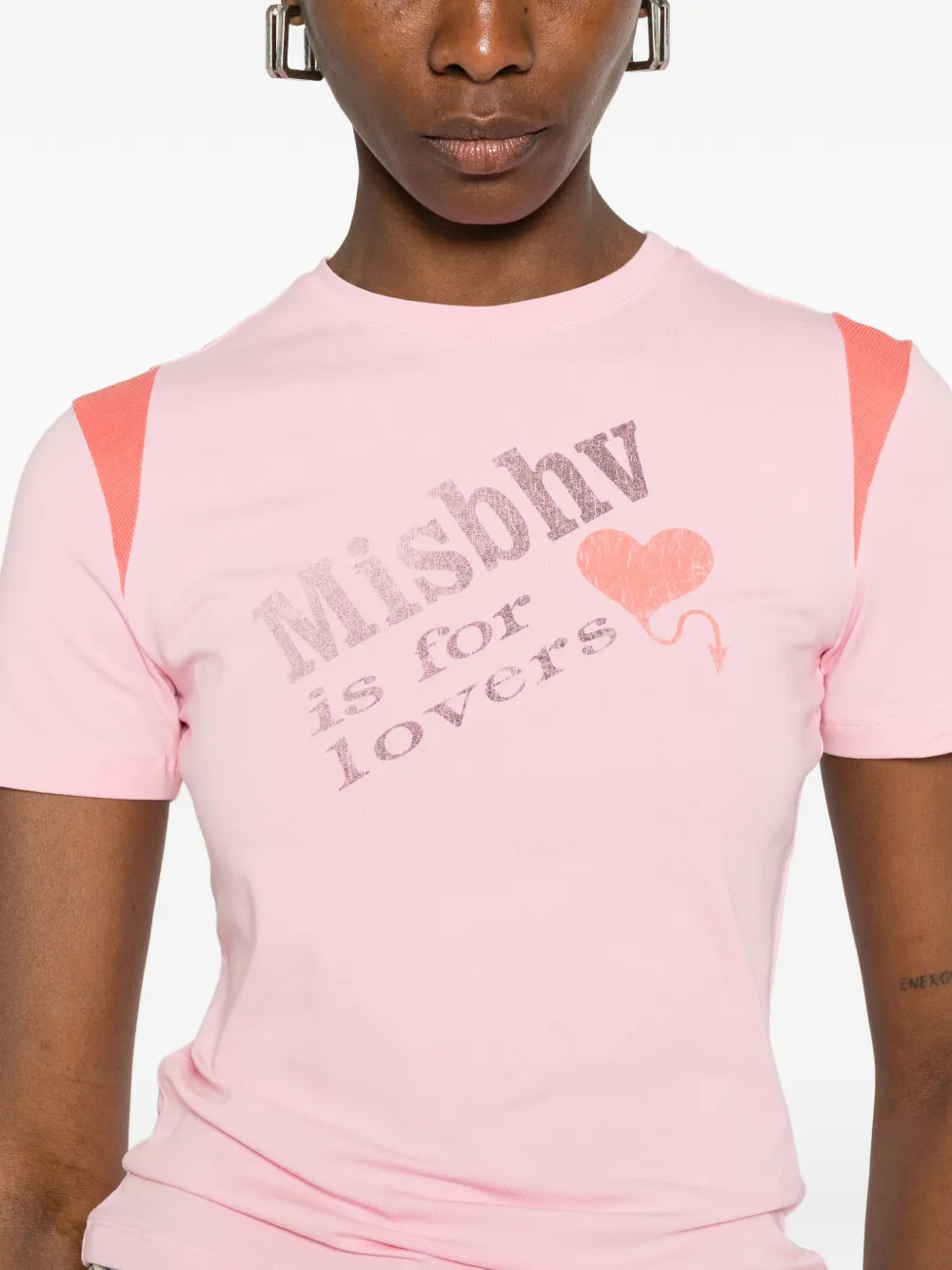 MISBHV T-shirt met print Roze