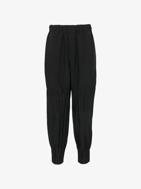 Issey Miyake Men pleated-cuff elasticated-waist trousers