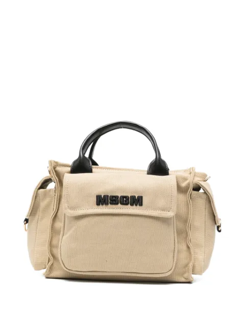 MSGM Kids medium top-handle flap-pockets bag