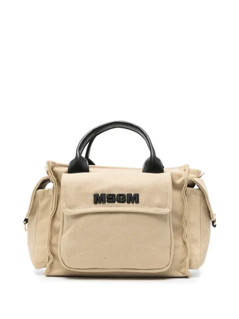 MSGM Kids medium top-handle flap-pockets bag