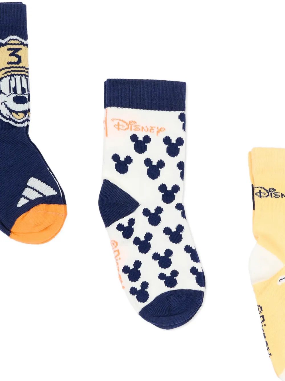 adidas Kids Drie paar sokken met Mickey-patroon Blauw