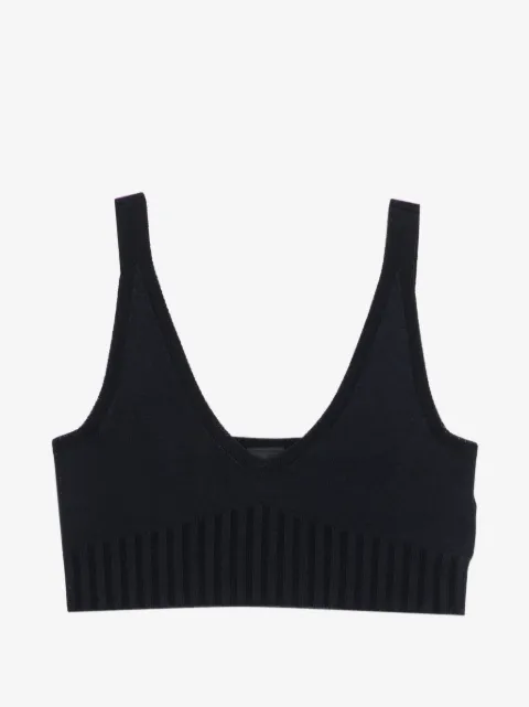 Alphatauri ribbed V-neck top