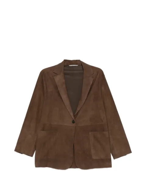 LEATHER AUTHORITY buttoned jacket