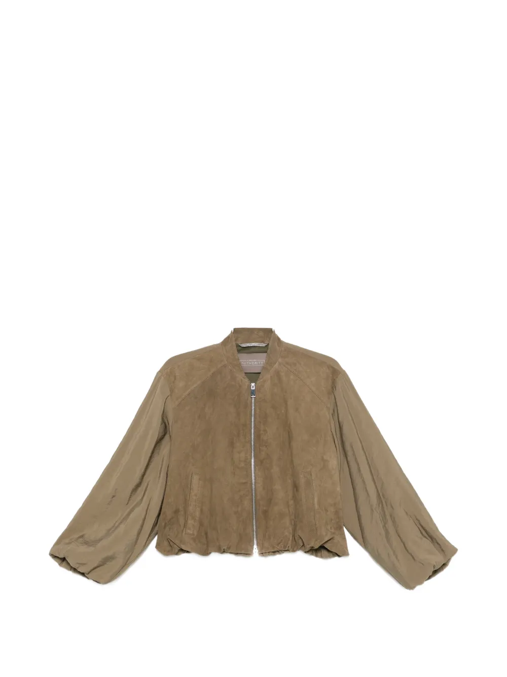 LEATHER AUTHORITY zip-up jacket - Verde