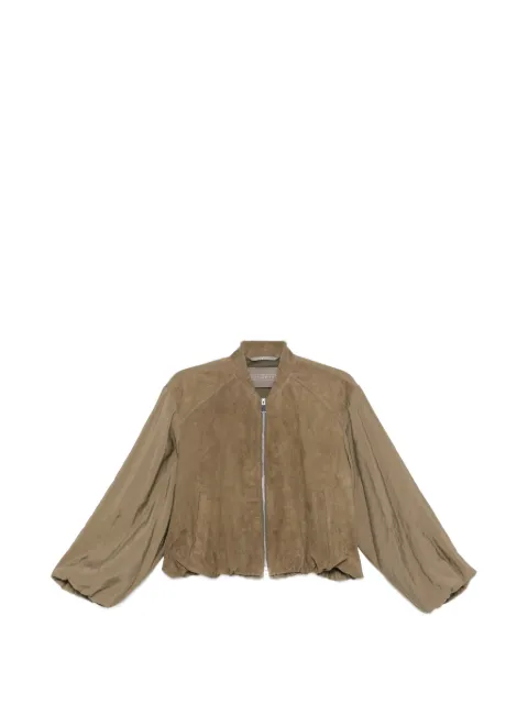 LEATHER AUTHORITY zip-up jacket