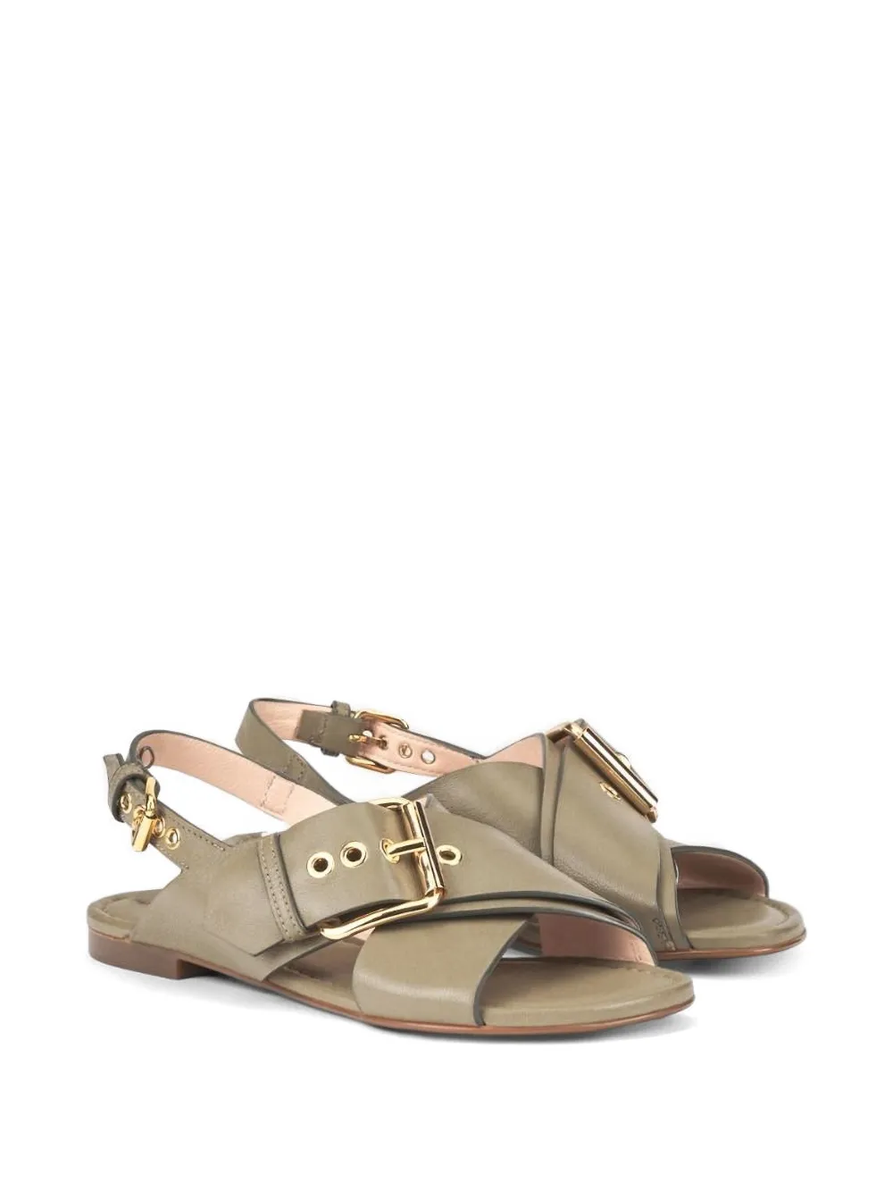 AGL Summer criss-cross sandals Groen