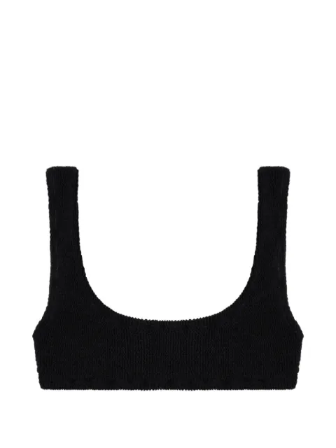 Reina Olga Ginny crinkled-finish bikini top